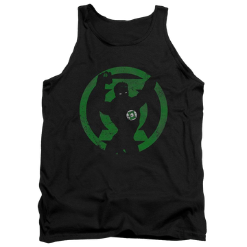 Black men's tank with Green Lantern DC Comics Gl Symbol Knockout graphic