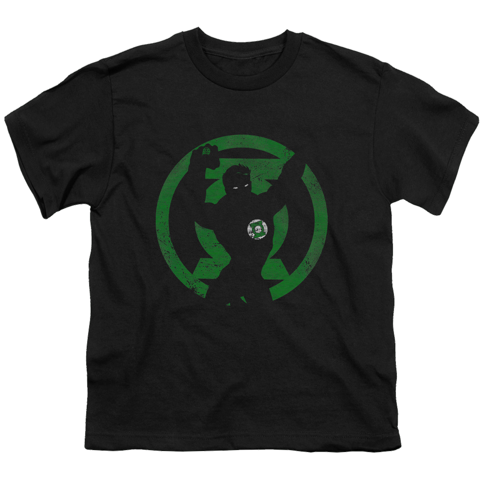 Green Lantern Gl Symbol Knockout - Youth T-Shirt Youth T-Shirt (Ages 8-12) Green Lantern   