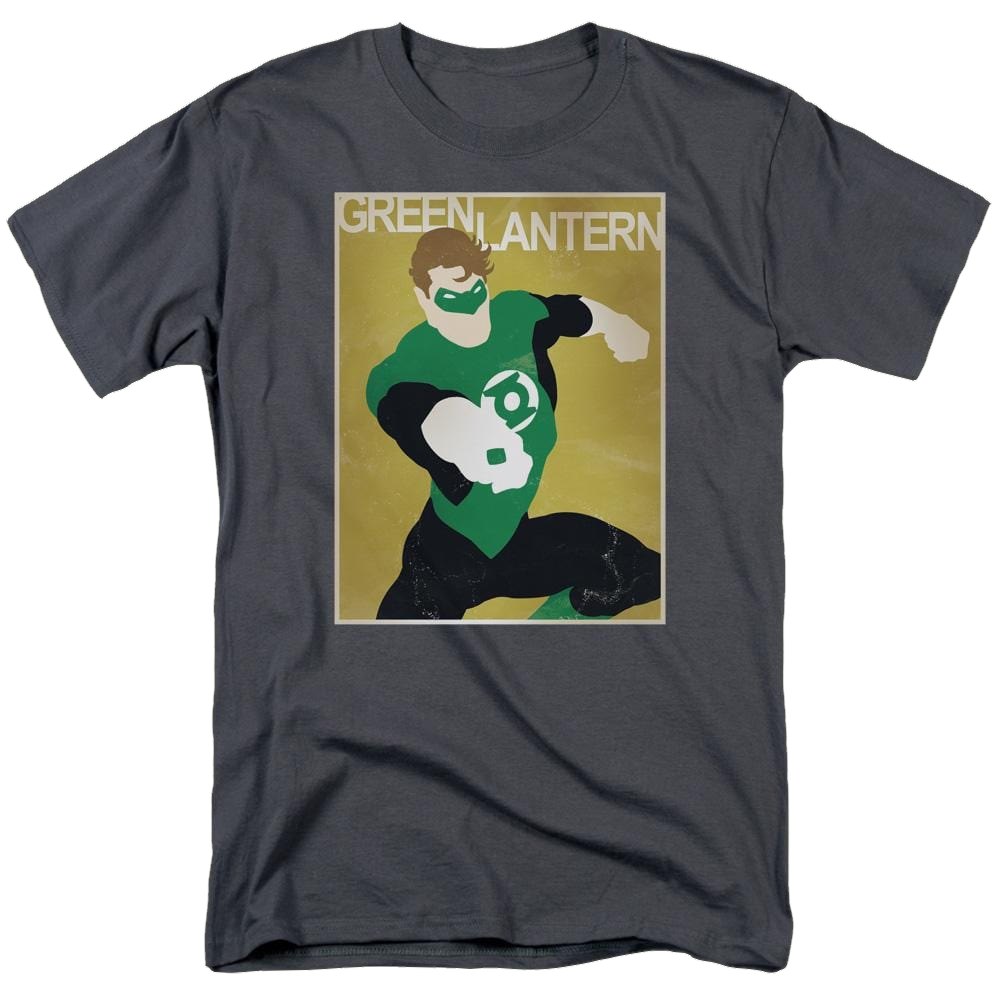 DC Comics Simple Gl Poster - Men's Regular Fit T-Shirt Men's Regular Fit T-Shirt Green Lantern   