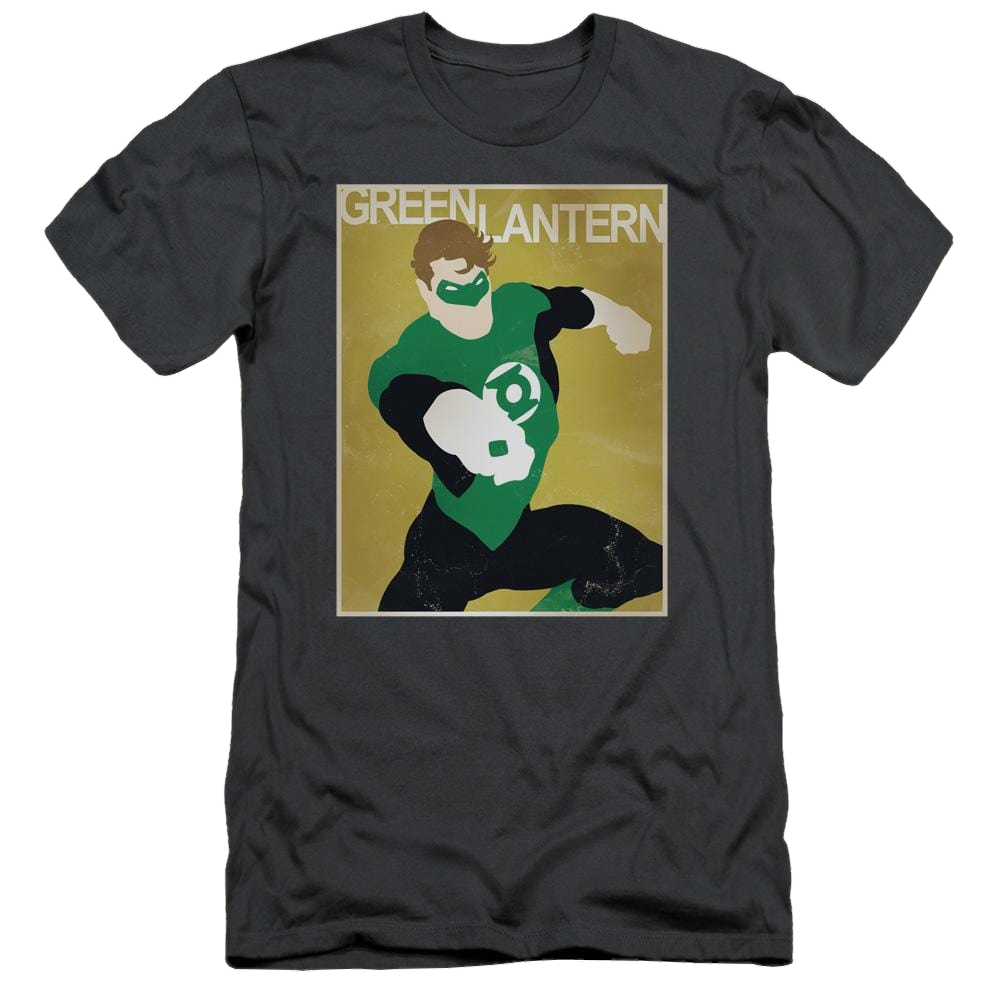 DC Comics Simple Gl Poster - Men's Slim Fit T-Shirt Men's Slim Fit T-Shirt Green Lantern   