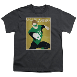 Green Lantern Simple Gl Poster - Youth T-Shirt Youth T-Shirt (Ages 8-12) Green Lantern   