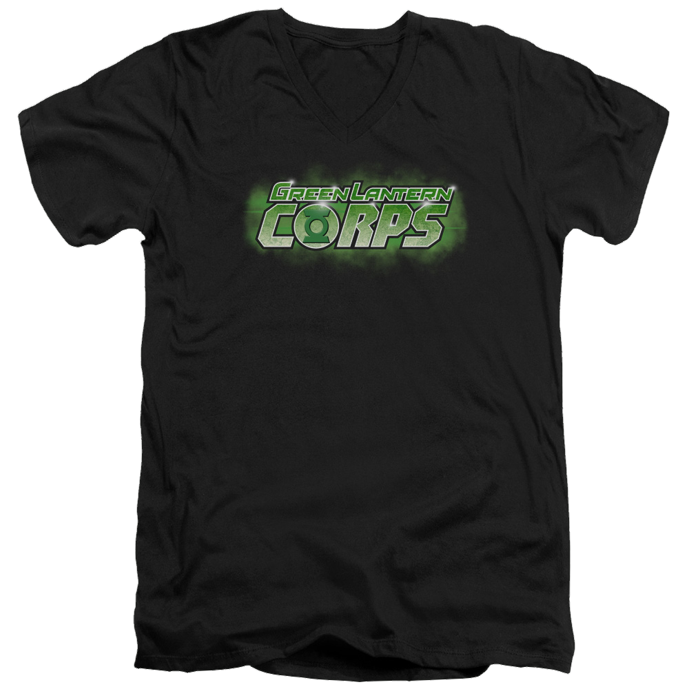 Green Lantern Gl Corps Title - Men's V-Neck T-Shirt Men's V-Neck T-Shirt Green Lantern   