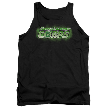 Black men's tank with Green Lantern Gl Corps Title graphic