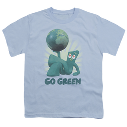 Gumby Go Green Youth T-Shirt (Ages 8-12) Youth T-Shirt (Ages 8-12) Gumby   