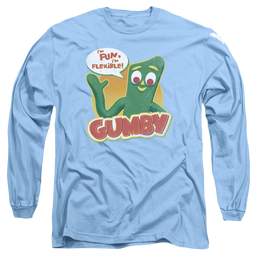 Gumby Fun & Flexible Men's Long Sleeve T-Shirt Men's Long Sleeve T-Shirt Gumby   
