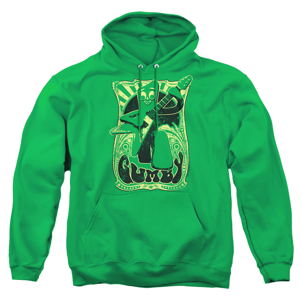 Gumby Vintage Rock Poster - Pullover Hoodie Pullover Hoodie Gumby   