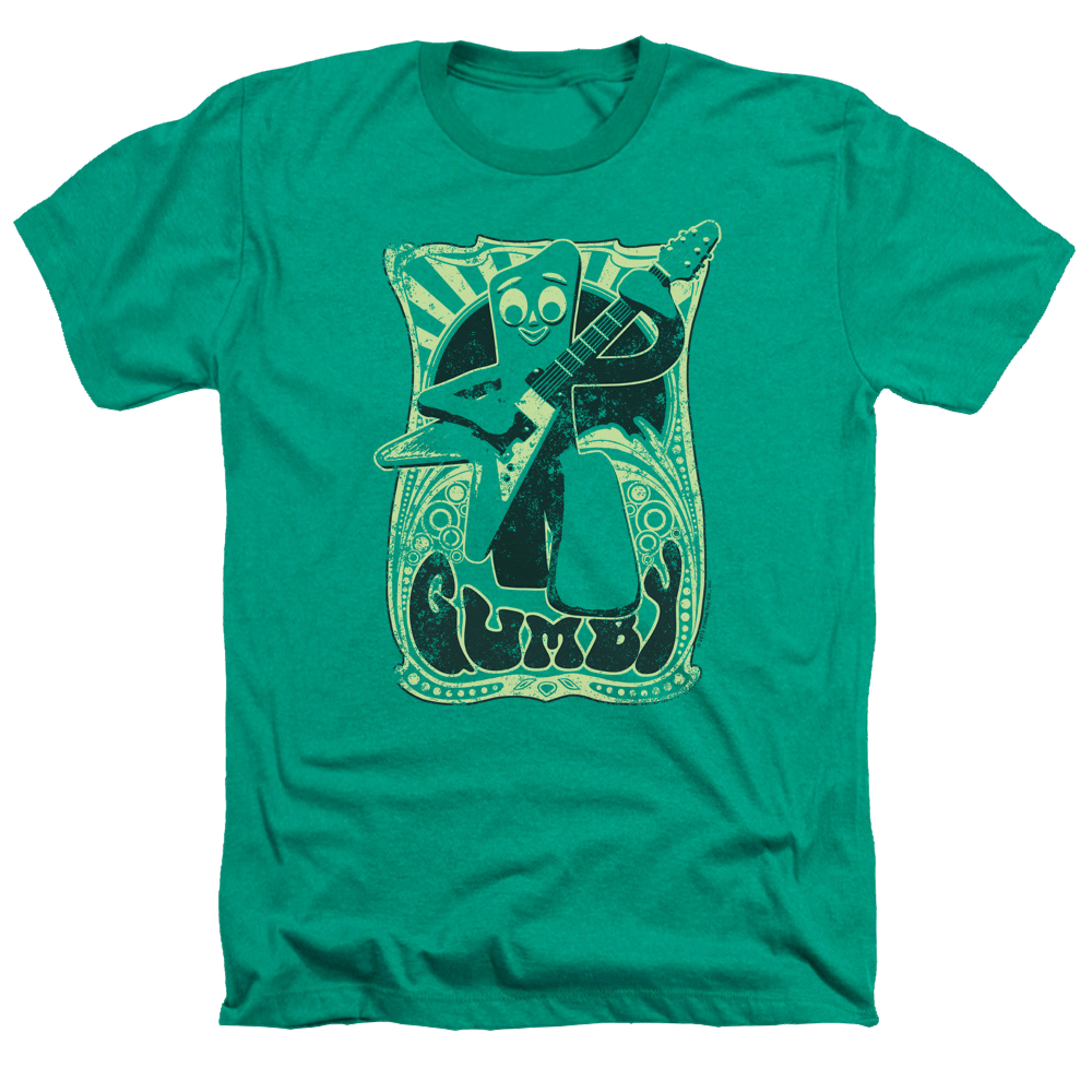Gumby Vintage Rock Poster Men's Heather T-Shirt Men's Heather T-Shirt Gumby   