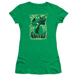 Gumby Vintage Rock Poster Juniors T-Shirt Juniors T-Shirt Gumby   