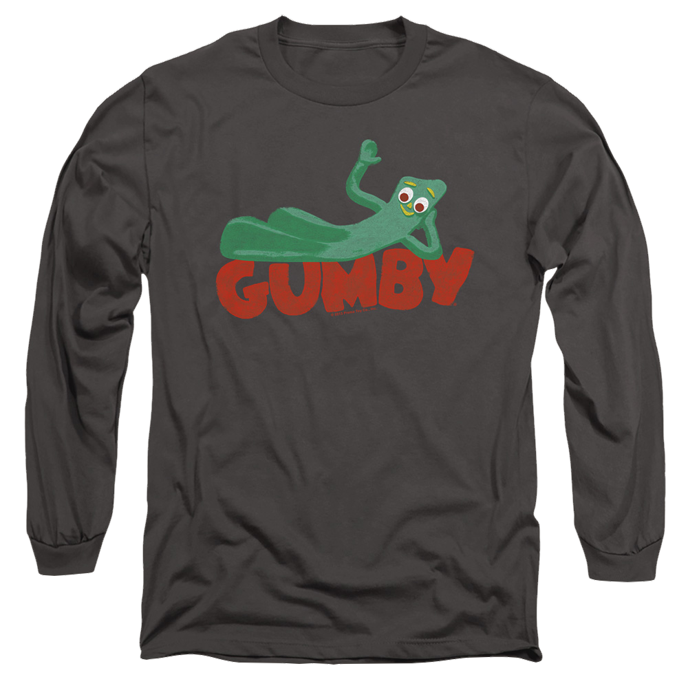 Gumby On Logo Men's Long Sleeve T-Shirt Men's Long Sleeve T-Shirt Gumby   