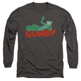Gumby On Logo Men's Long Sleeve T-Shirt Men's Long Sleeve T-Shirt Gumby   