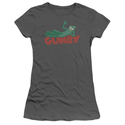 Gumby On Logo Juniors T-Shirt Juniors T-Shirt Gumby   