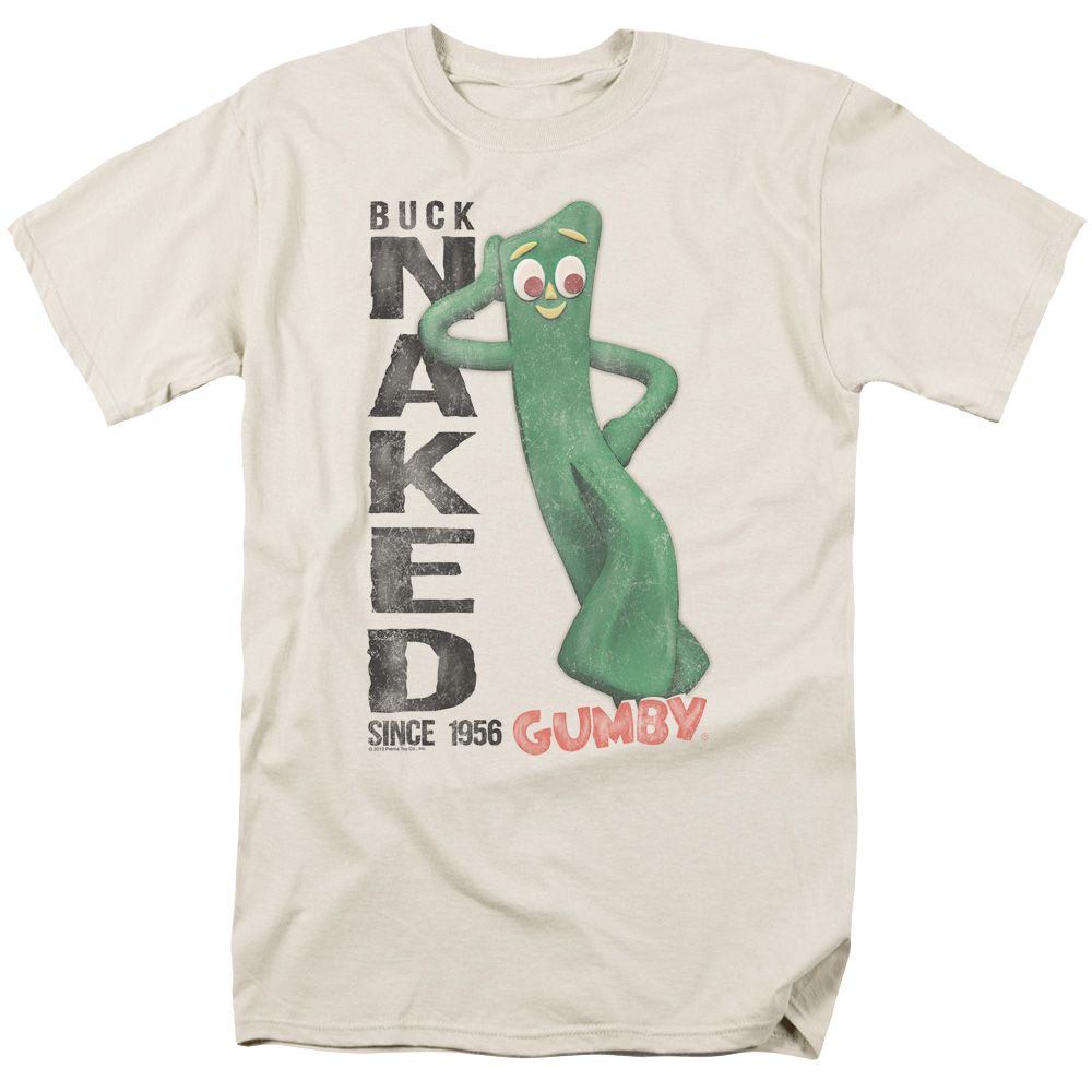 Gumby Buck Naked Men's Regular Fit T-Shirt Men's Regular Fit T-Shirt Gumby   