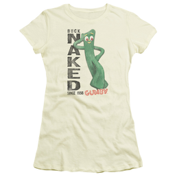 Gumby Buck Naked Juniors T-Shirt Juniors T-Shirt Gumby   