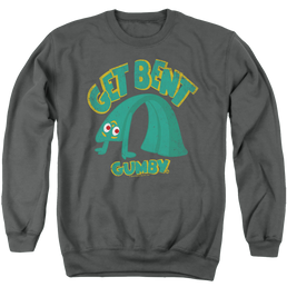 Gumby Get Bent Men's Crewneck Sweatshirt Men's Crewneck Sweatshirt Gumby   