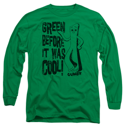 Gumby Cool Green Men's Long Sleeve T-Shirt Men's Long Sleeve T-Shirt Gumby   