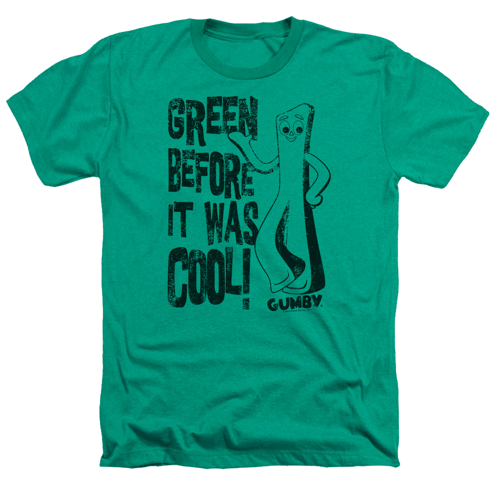 Gumby Cool Green Men's Heather T-Shirt Men's Heather T-Shirt Gumby   