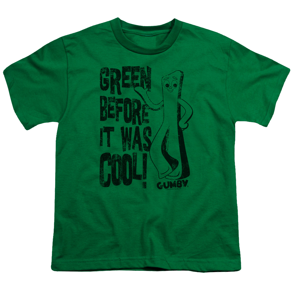 Gumby Cool Green Youth T-Shirt (Ages 8-12) Youth T-Shirt (Ages 8-12) Gumby   