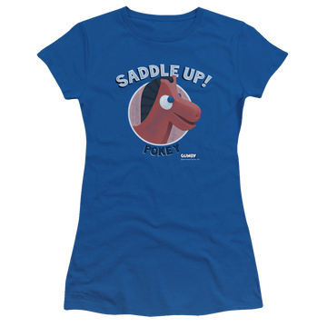 Royal juniors t-shirt with Gumby Saddle Up graphic
