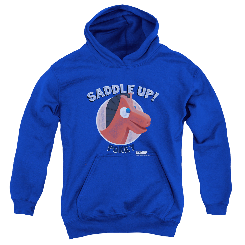 Gumby Saddle Up Youth Hoodie (Ages 8-12) Youth Hoodie (Ages 8-12) Gumby   