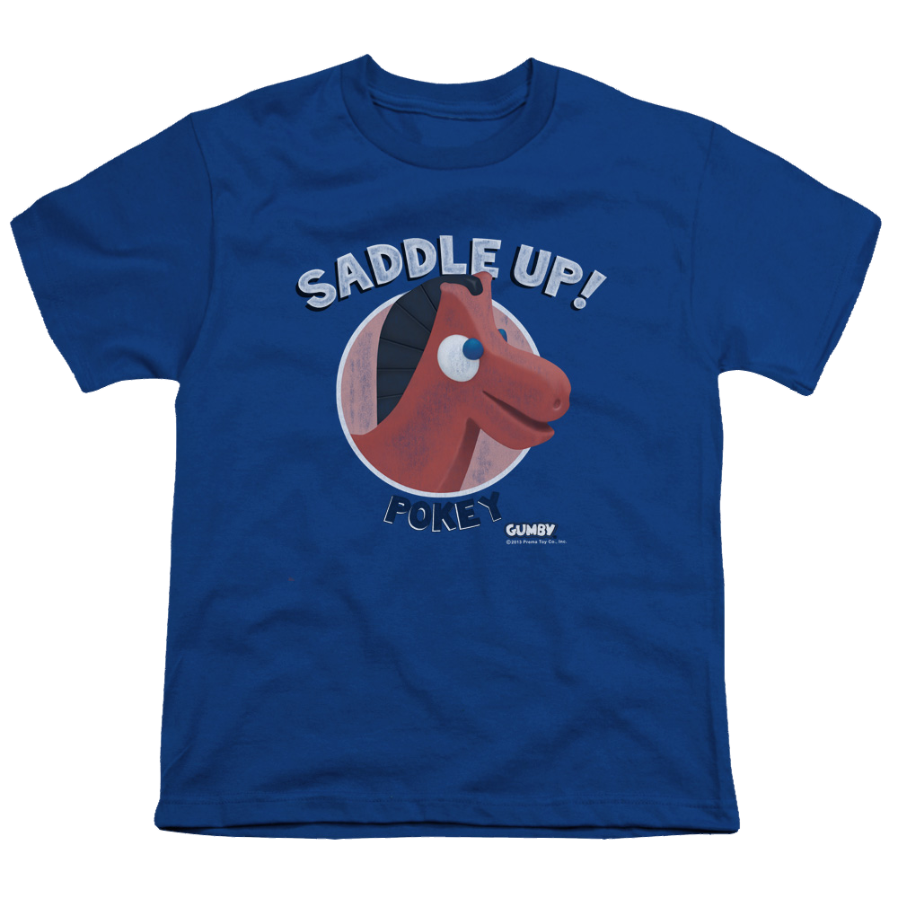 Gumby Saddle Up Youth T-Shirt (Ages 8-12) Youth T-Shirt (Ages 8-12) Gumby   