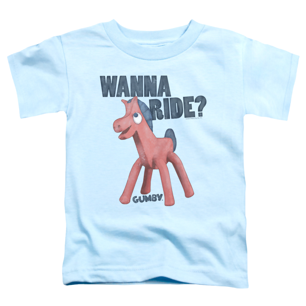Gumby Wanna Ride Kid's T-Shirt (Ages 4-7) Kid's T-Shirt (Ages 4-7) Gumby   