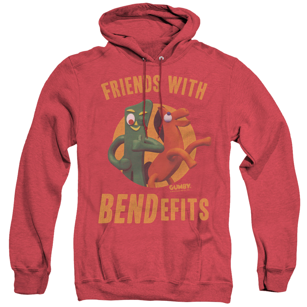Gumby Bendefits - Heather Pullover Hoodie Heather Pullover Hoodie Gumby   