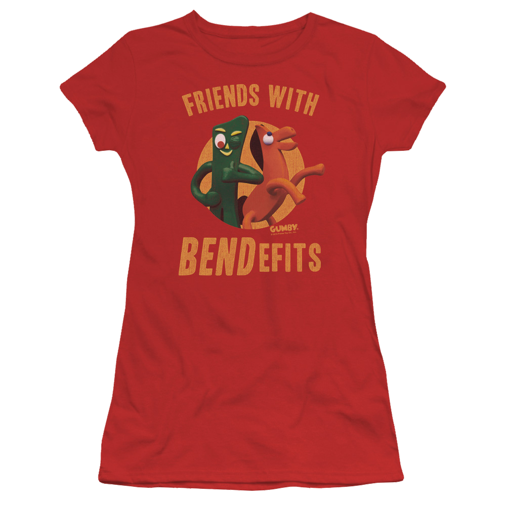 Gumby Bendefits Juniors T-Shirt Juniors T-Shirt Gumby   