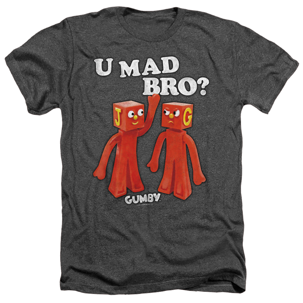 Gumby U Mad Bro Men's Heather T-Shirt Men's Heather T-Shirt Gumby   