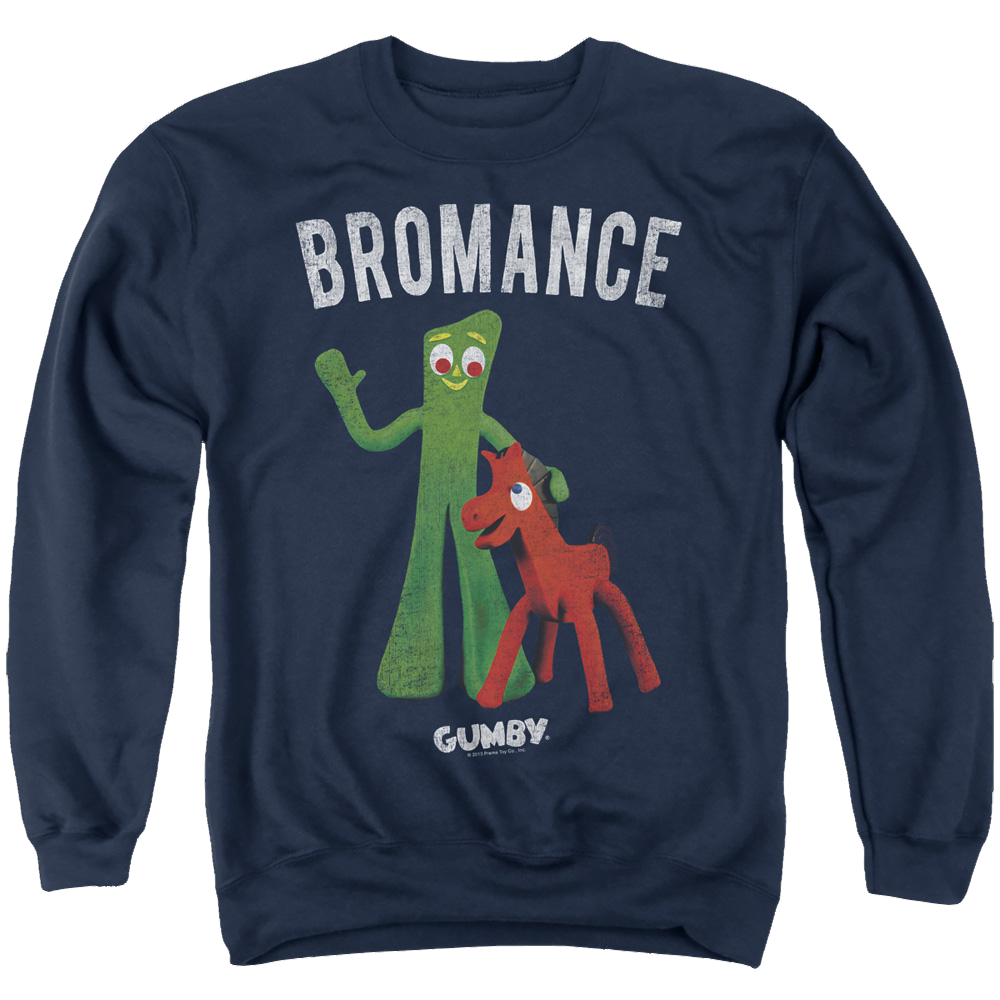 Gumby Bromance Men's Crewneck Sweatshirt Men's Crewneck Sweatshirt Gumby   