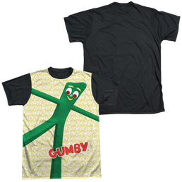 Gumby Stretched Men's Black Back T-Shirt Men's Black Back T-Shirt Gumby   