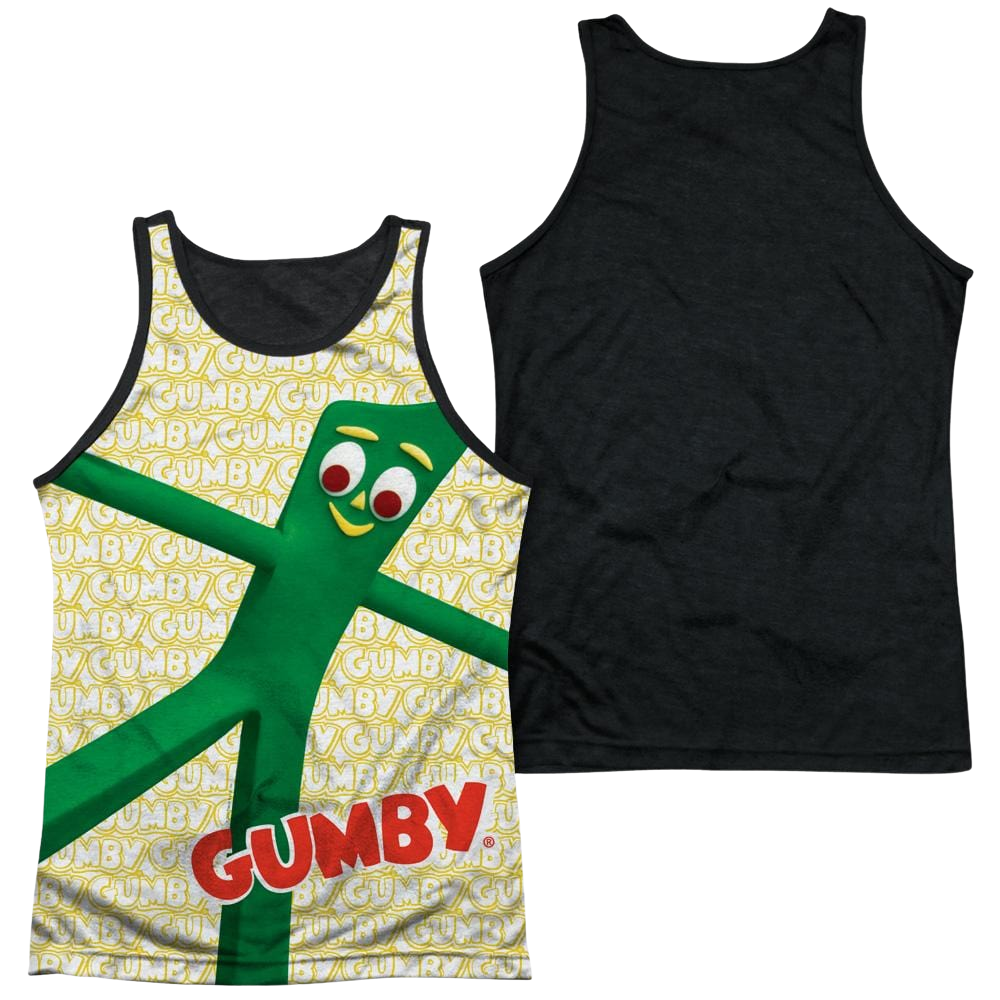 Gumby Stretched Men's Black Back Tank Men's Black Back Tank Gumby   