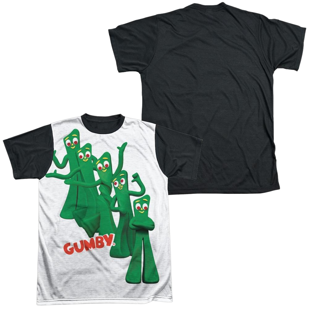 Gumby Moves Men's Black Back T-Shirt Men's Black Back T-Shirt Gumby   