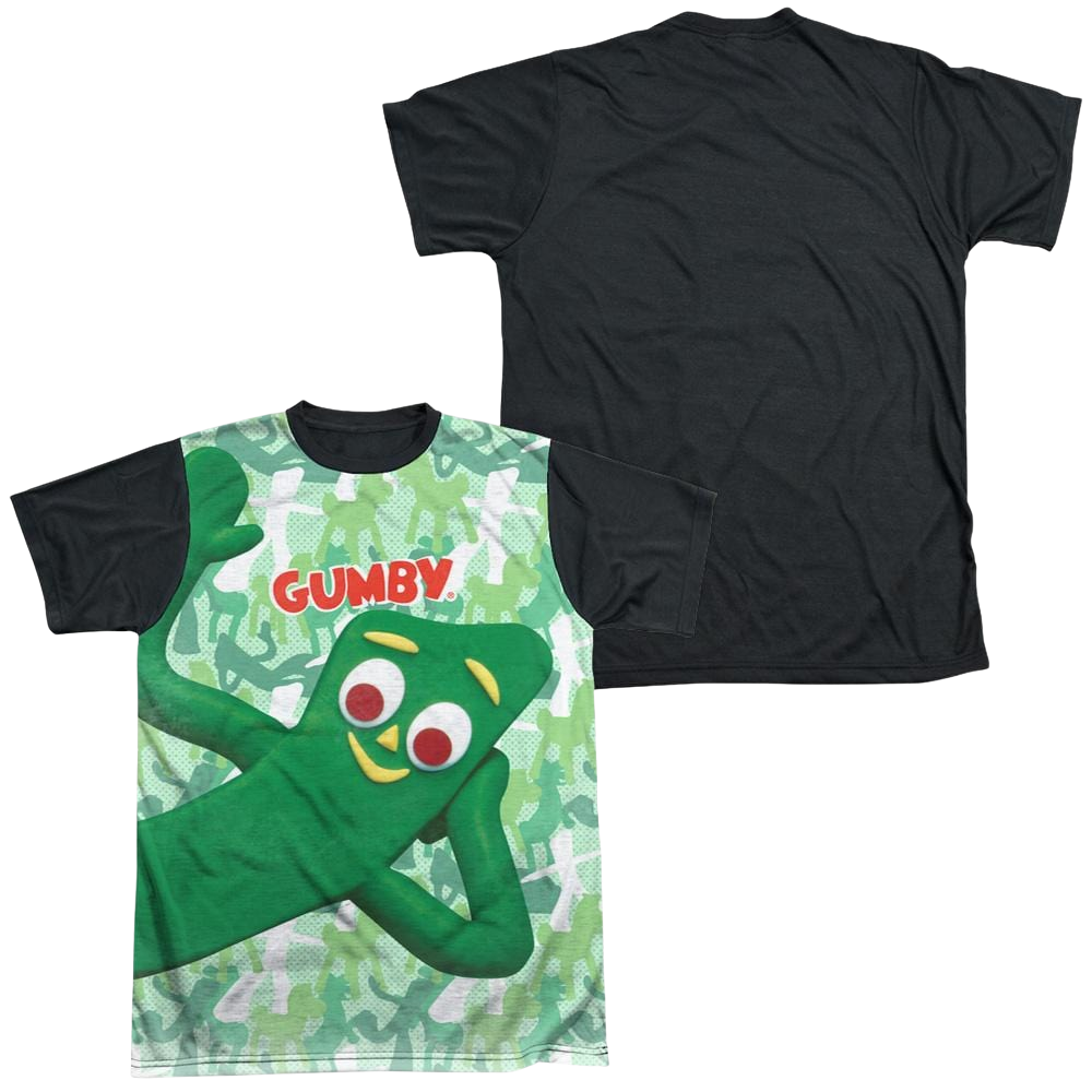 Gumby Gumbyflage Men's Black Back T-Shirt Men's Black Back T-Shirt Gumby   
