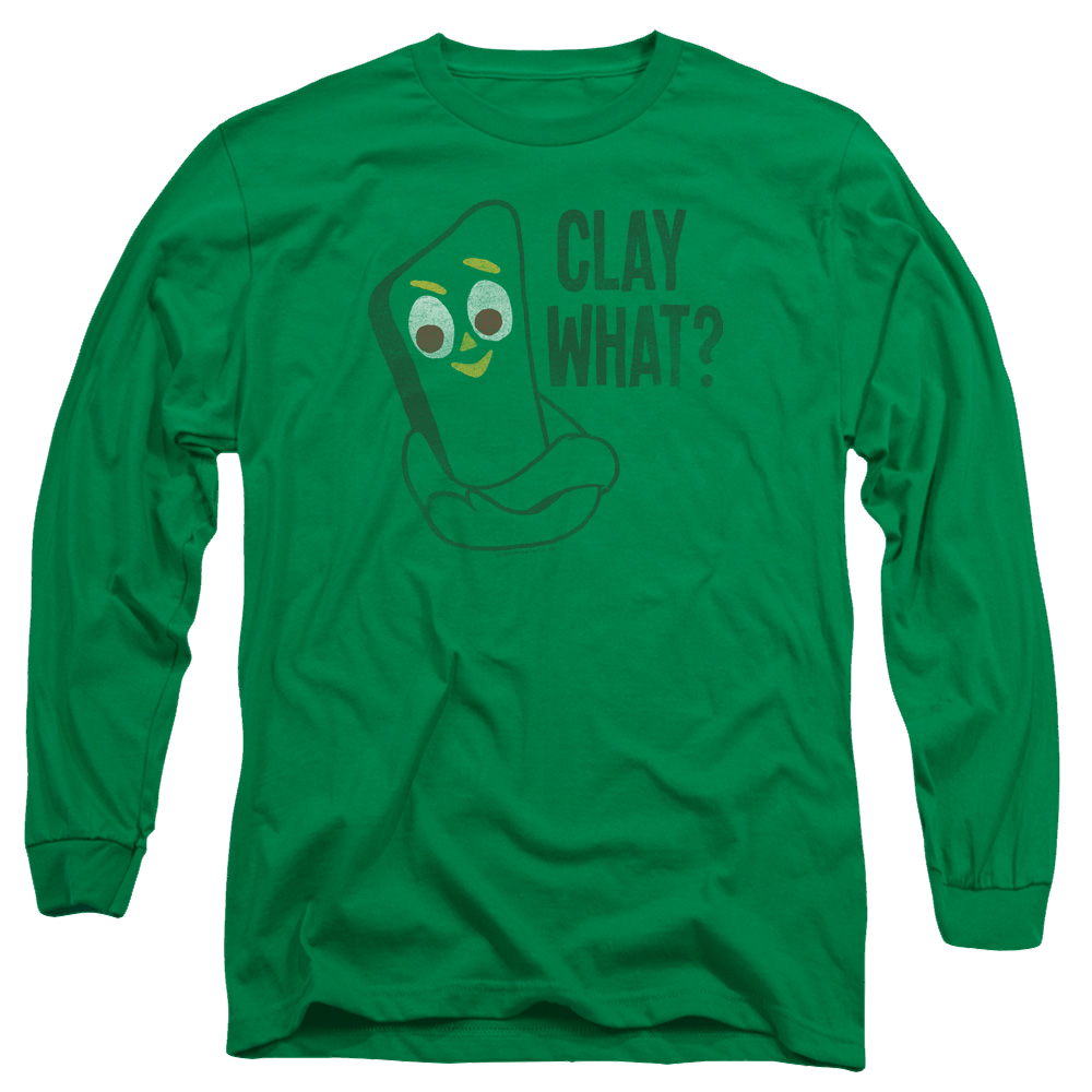 Gumby Clay What Men's Long Sleeve T-Shirt Men's Long Sleeve T-Shirt Gumby   
