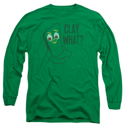 Gumby Clay What Men's Long Sleeve T-Shirt Men's Long Sleeve T-Shirt Gumby   
