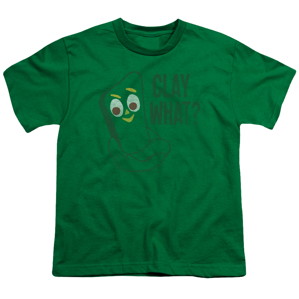 Gumby Clay What Youth T-Shirt (Ages 8-12) Youth T-Shirt (Ages 8-12) Gumby   