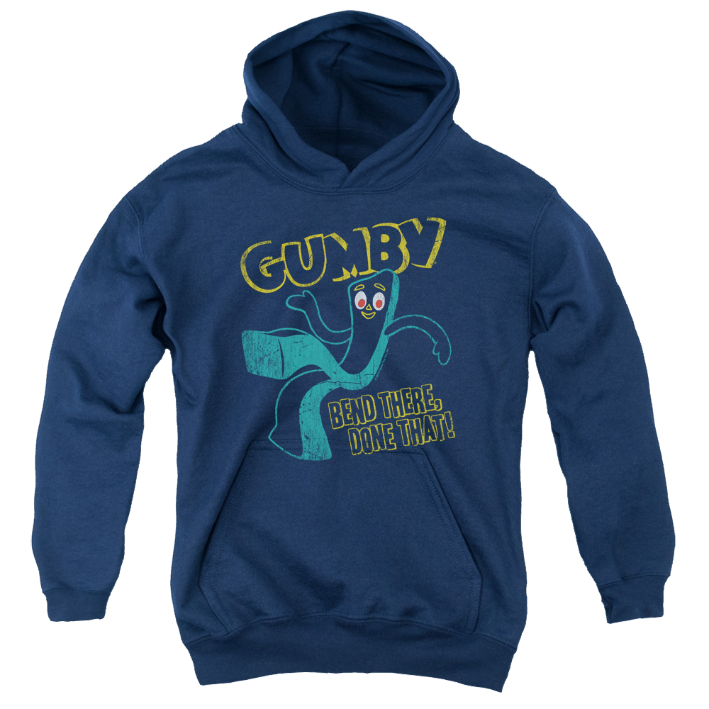 Gumby Bend There Youth Hoodie (Ages 8-12) Youth Hoodie (Ages 8-12) Gumby   