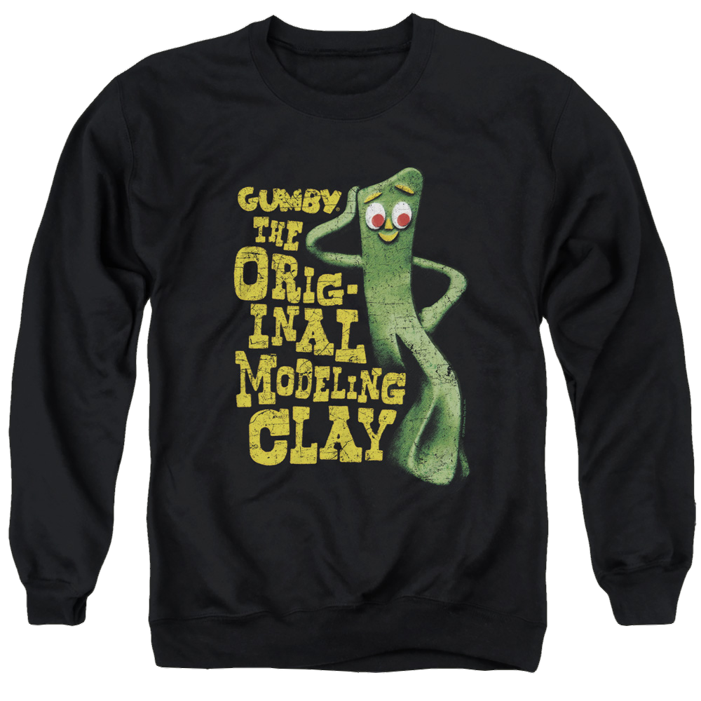 Gumby So Punny Men's Crewneck Sweatshirt Men's Crewneck Sweatshirt Gumby   