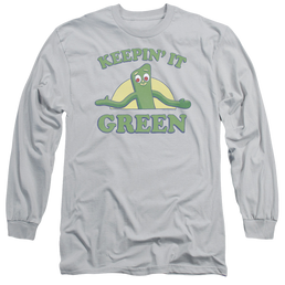 Gumby Keepin It Green Men's Long Sleeve T-Shirt Men's Long Sleeve T-Shirt Gumby   