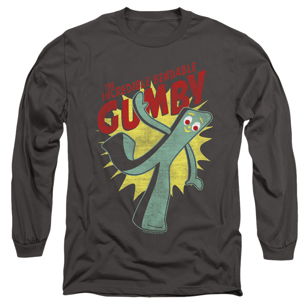 Gumby Bendable Men's Long Sleeve T-Shirt Men's Long Sleeve T-Shirt Gumby   