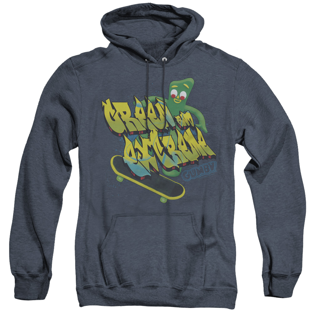 Gumby Green And Extreme - Heather Pullover Hoodie Heather Pullover Hoodie Gumby   