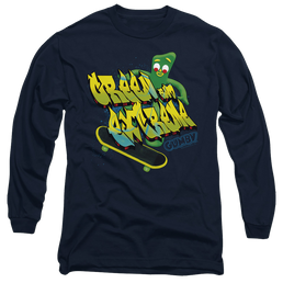 Gumby Green And Extreme Men's Long Sleeve T-Shirt Men's Long Sleeve T-Shirt Gumby   