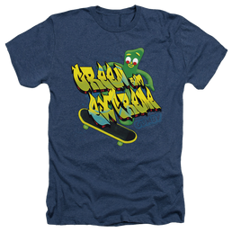 Gumby Green And Extreme Men's Heather T-Shirt Men's Heather T-Shirt Gumby   