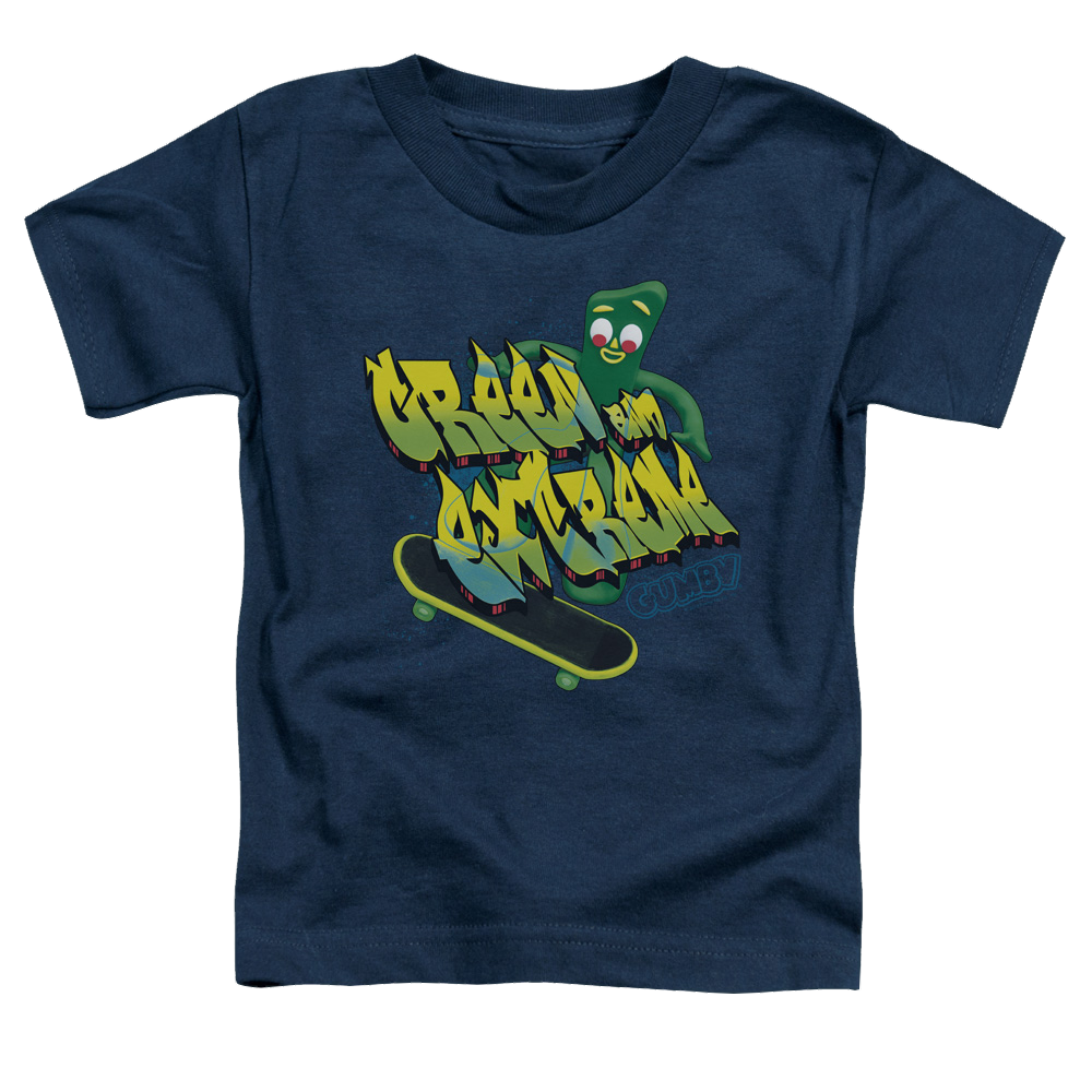 Gumby Green And Extreme Toddler T-Shirt Toddler T-Shirt Gumby   