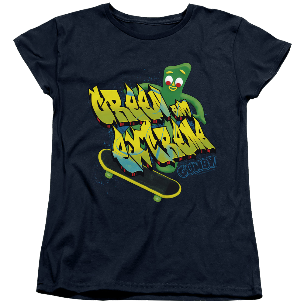 Gumby Green And Extreme Women's T-Shirt Women's T-Shirt Gumby   