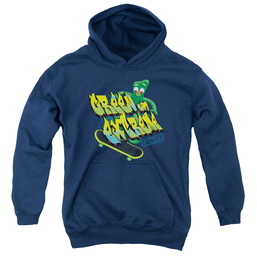 Gumby Green And Extreme Youth Hoodie (Ages 8-12) Youth Hoodie (Ages 8-12) Gumby   