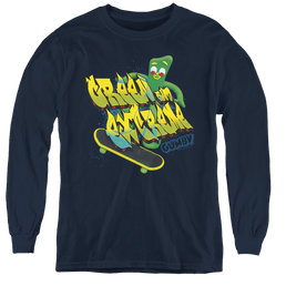 Gumby Green And Extreme - Youth Long Sleeve T-Shirt Youth Long Sleeve T-Shirt Gumby   