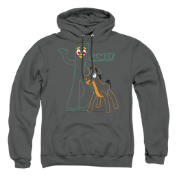 Gumby Outlines Pullover Hoodie Pullover Hoodie Gumby   