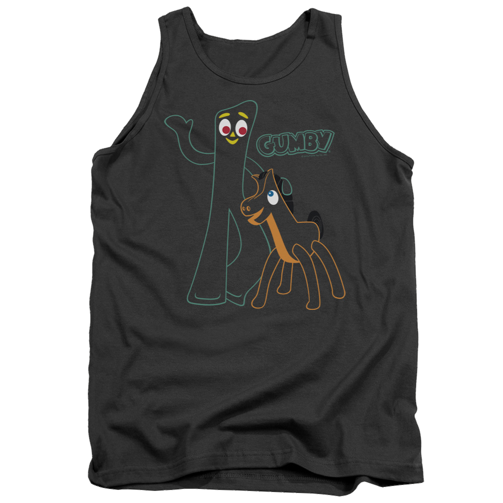 Gumby Outlines Men's Tank Men's Tank Gumby   