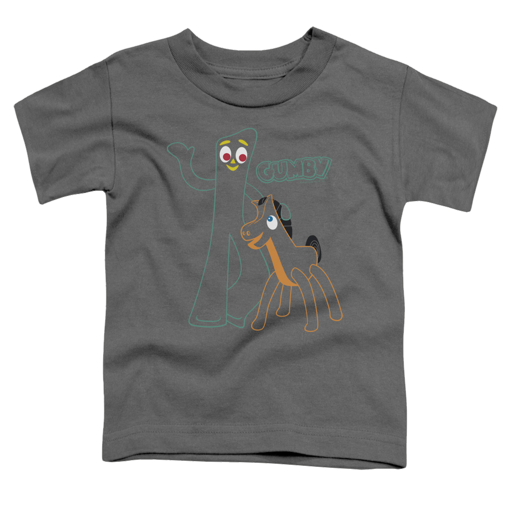Gumby Outlines Toddler T-Shirt Toddler T-Shirt Gumby   